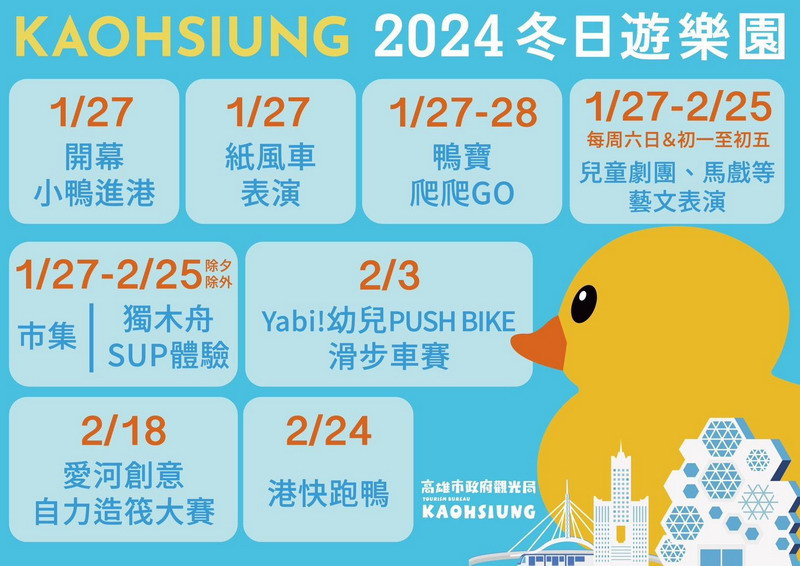 ▲2024 Kaohsiung Wonderland 冬日遊樂園活動1/27登場。