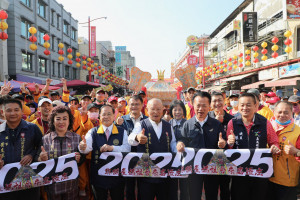 嘉義縣新港奉天宮今(24日)早上8點半舉行元宵遶境起駕活動／陳致愷翻攝