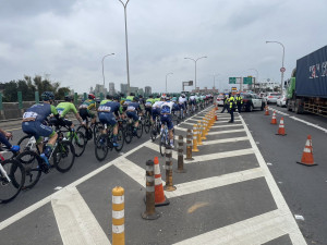 國際自由車環台賽，平鎮警分局規畫縝密交維計畫實施管制。