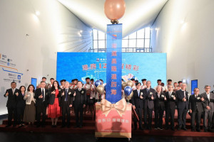 ▲臺灣港務公司在高雄旅運中心舉行「港務12，龍躍精彩」12周年慶活動。