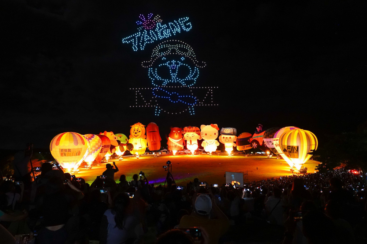 週週光雕、無人機、煙火　台灣國際熱氣球嘉年華光雕音樂會12場次時間出爐