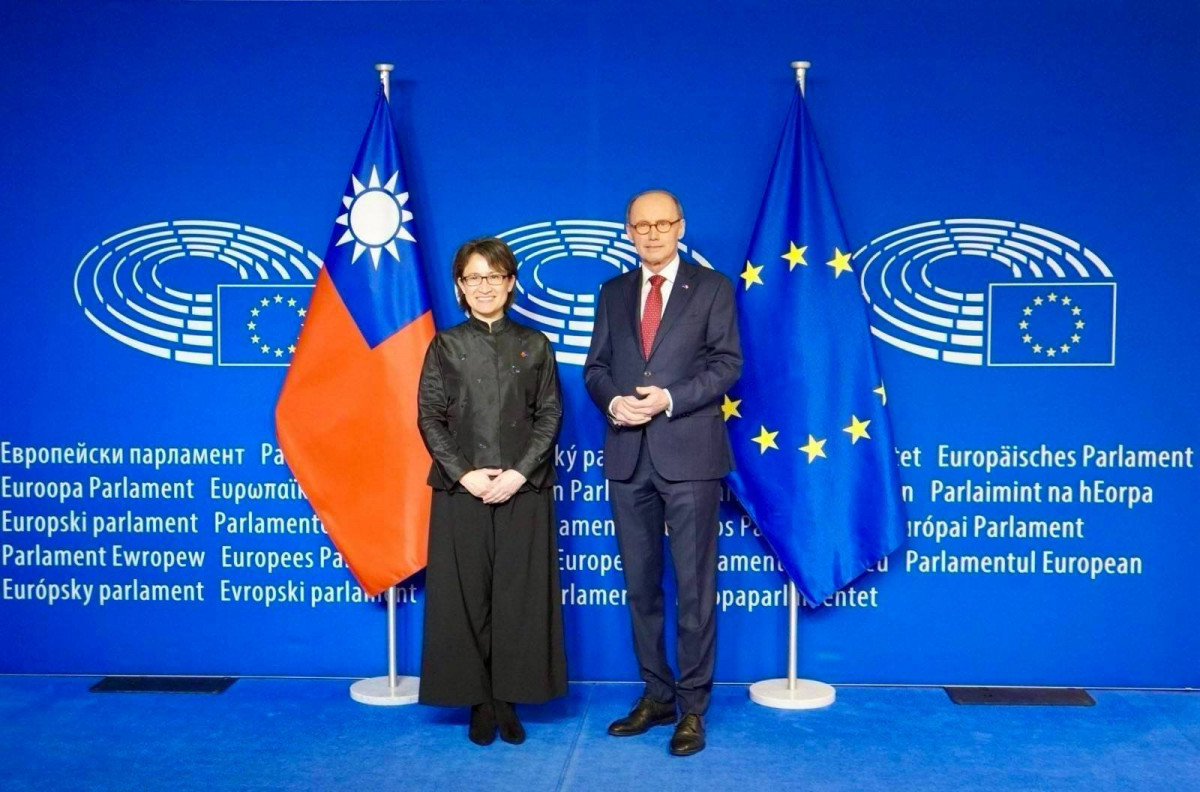蕭美琴訪歐洲議會　副議長接待