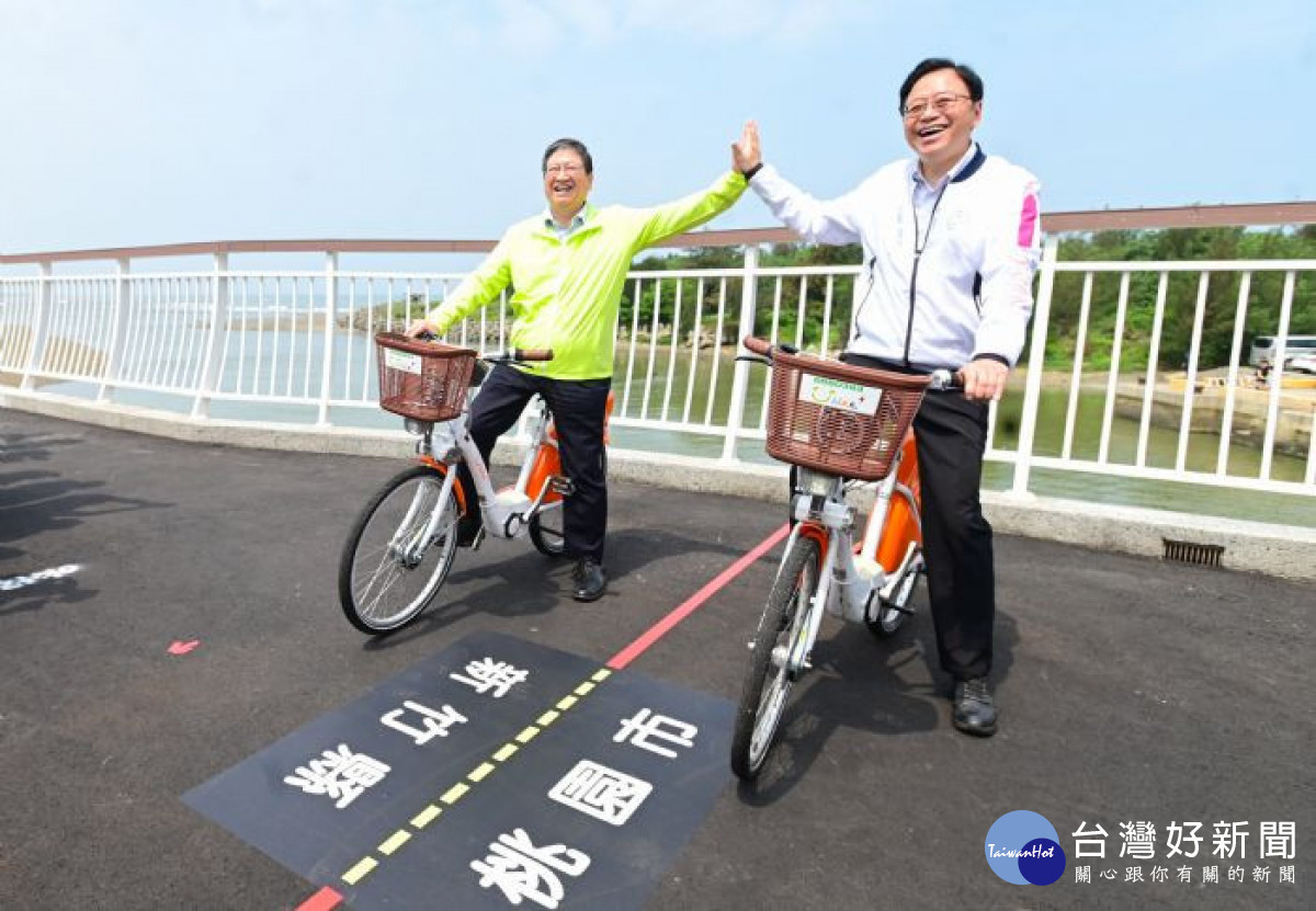 雙新自行車道跨橋工程完工　串連桃竹海岸觀光