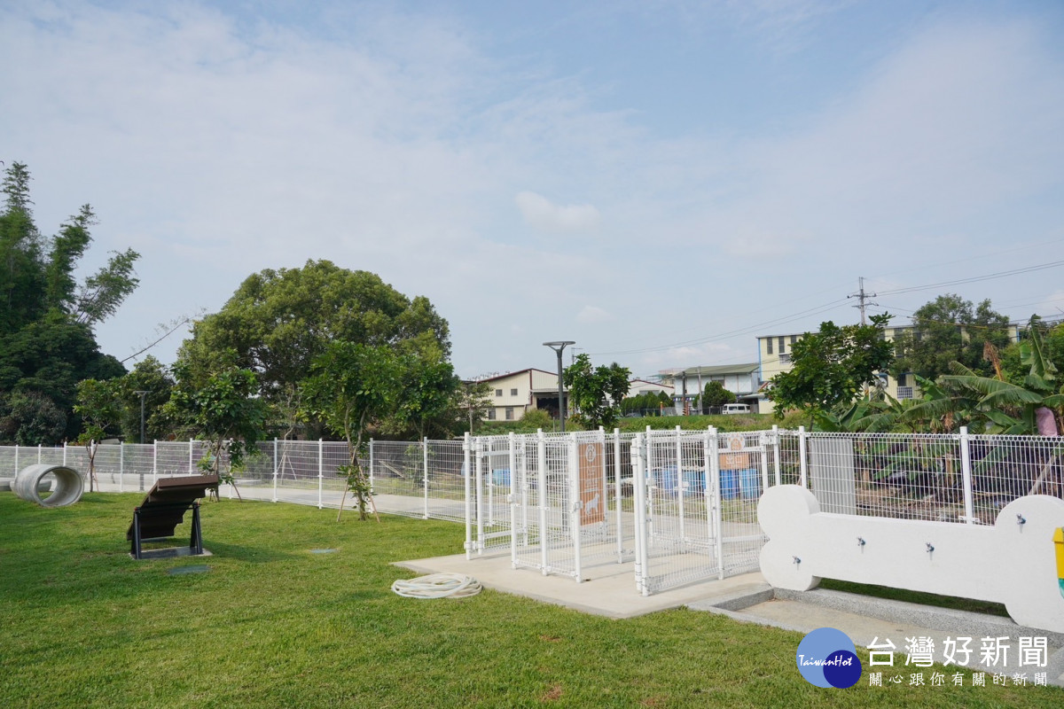 豐原首座寵物專區啟用　社皮美樂地公園營造多元綠空間