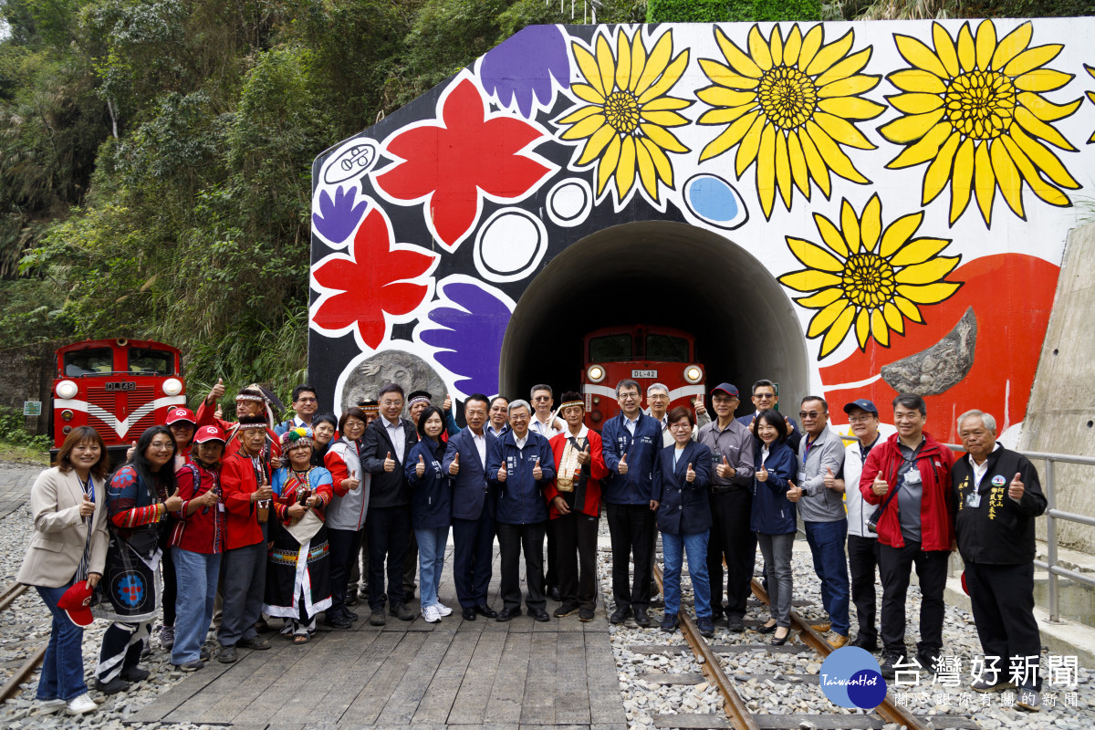 阿里山林業鐵路42號隧道今(17)日正式竣工／嘉義縣府提供