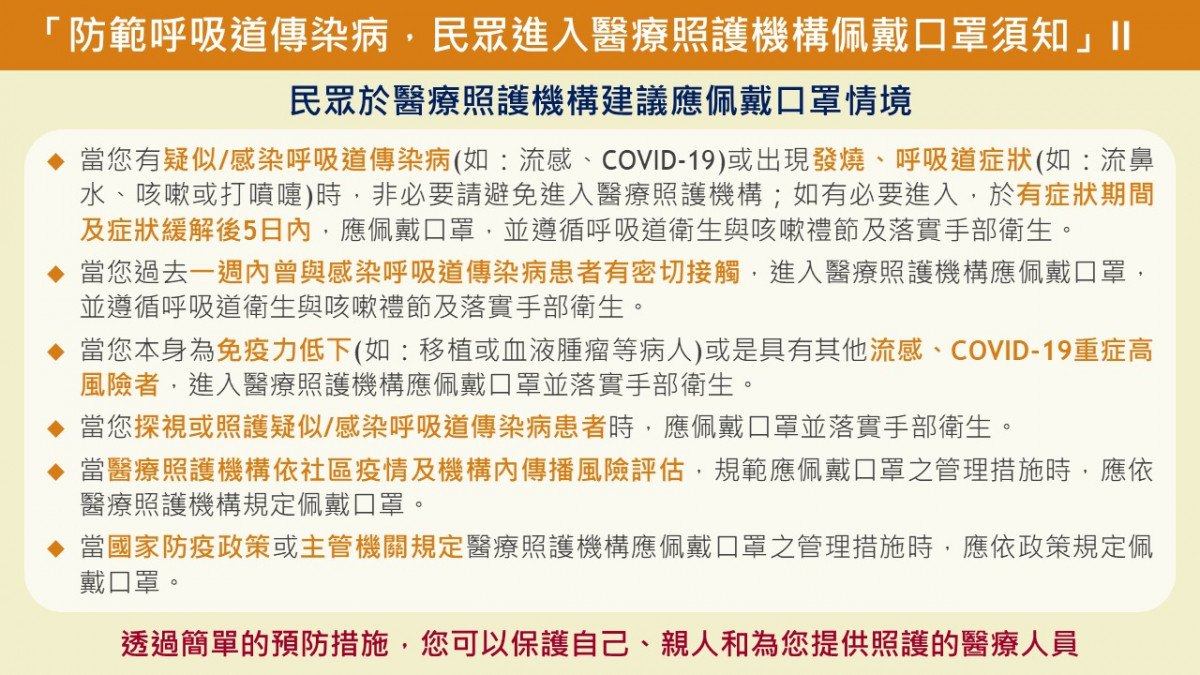 新冠強制口罩令5/19解除　疾管署籲6項情況「建議」戴 台灣好新聞 第3張