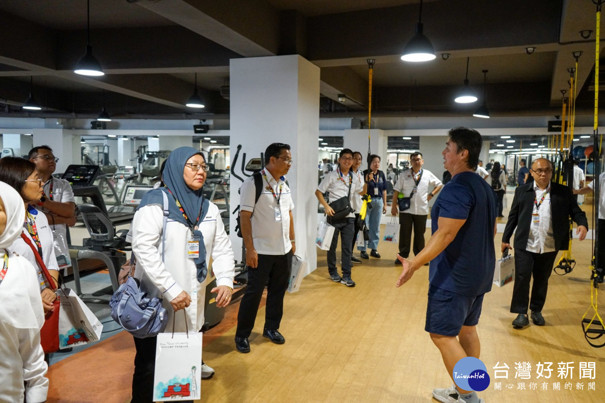 展示專業教學場域　馬來西亞北砂教育廳參訪崑山科大體適能中心