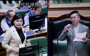 雲林縣議會議長黃凱關切農地補助問題，縣長張麗善表示將向中央爭取，每公頃農地每年基本補償40萬／陳致愷翻攝