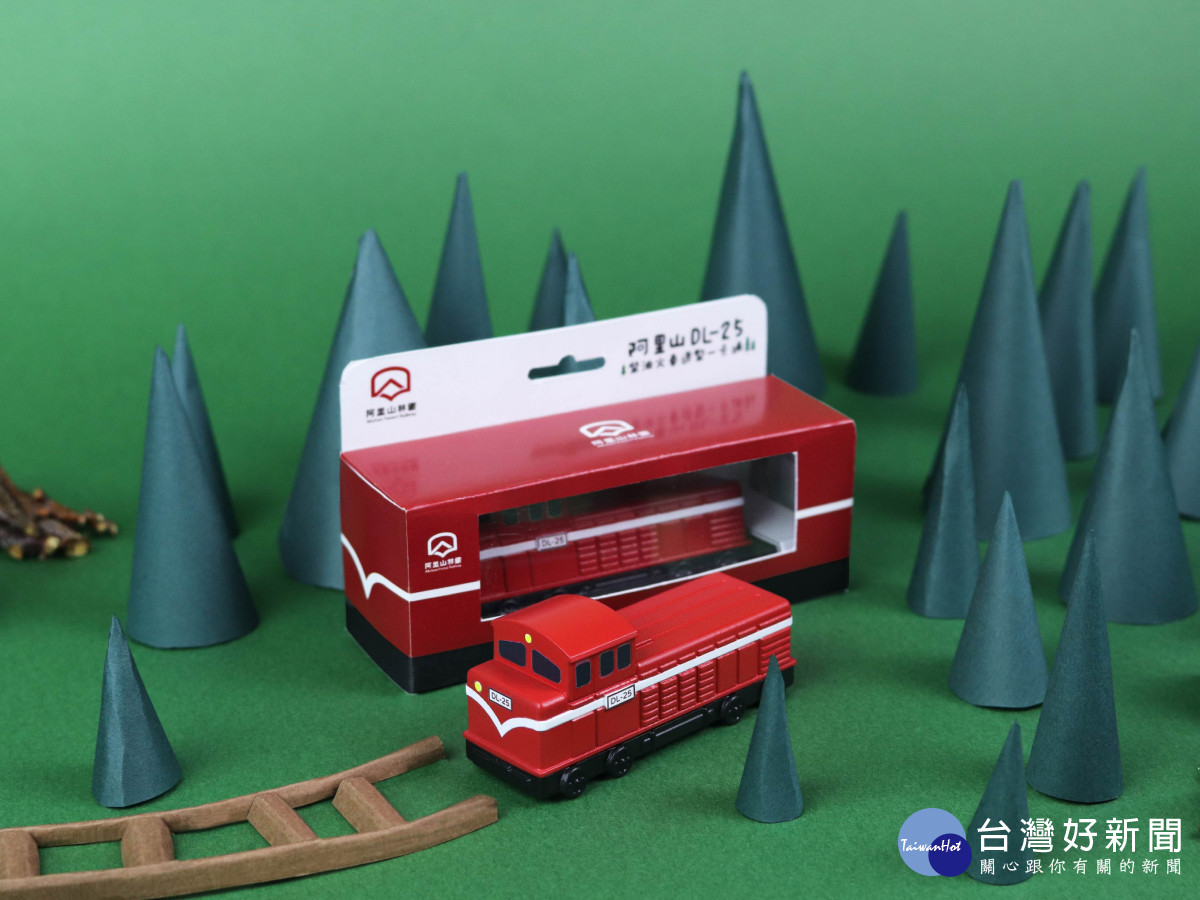阿里山林鐵及文資處首度推出「阿里山DL-25柴油火車造型一卡通」授權商品／阿里山林鐵及文資處提供