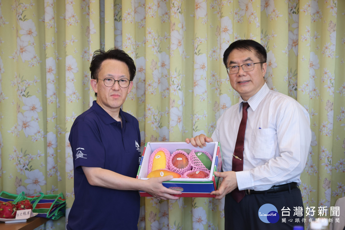 日本友誼市率團參加台南國際芒果節　黃偉哲以「芒果寶盒」迎賓  