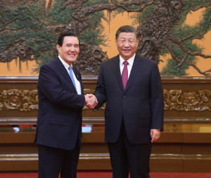 前總統馬英九（左）與中國國家主席習近平（右）。 （圖／資料照片，圖源：翻攝自今日海峽Facebook）