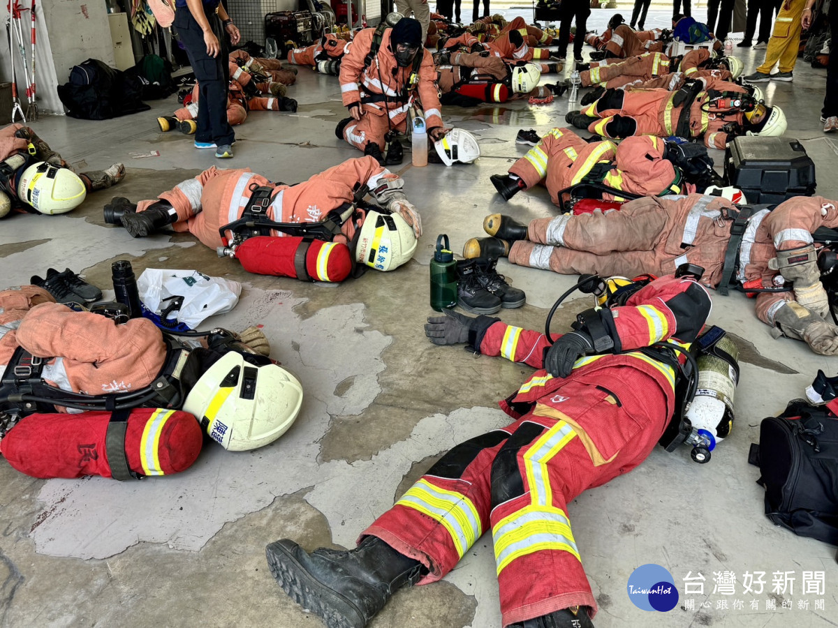 訓練對象自隊員至大隊長等全體外勤同仁，提升在火場中遭遇緊急狀況時的處理能力。