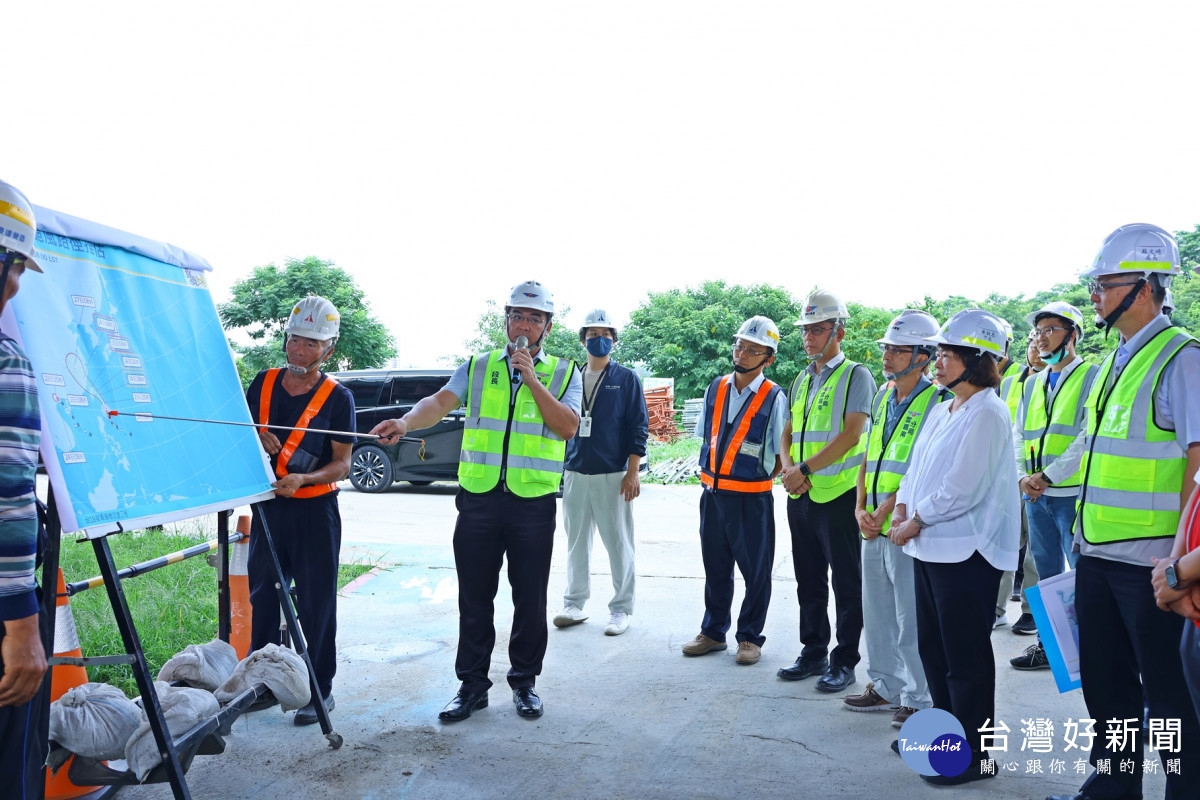 凱米颱風發佈陸警，嘉義市長黃敏惠視察防颱整備／嘉義市府提供