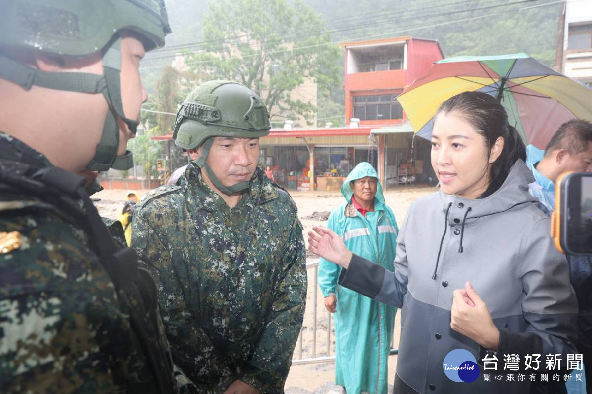 國軍及台電等災防應變協力單位全力防災搶險。