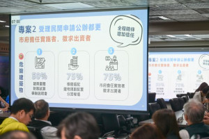 受理民間申請公辦都更專案計畫。