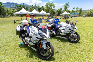 竹縣警局在北埔鄉綠世界生態農場舉辦「波麗士體驗營」