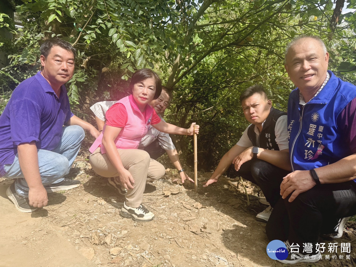 保安林地受凱米颱風豪雨影響，造成土石坍方流失。