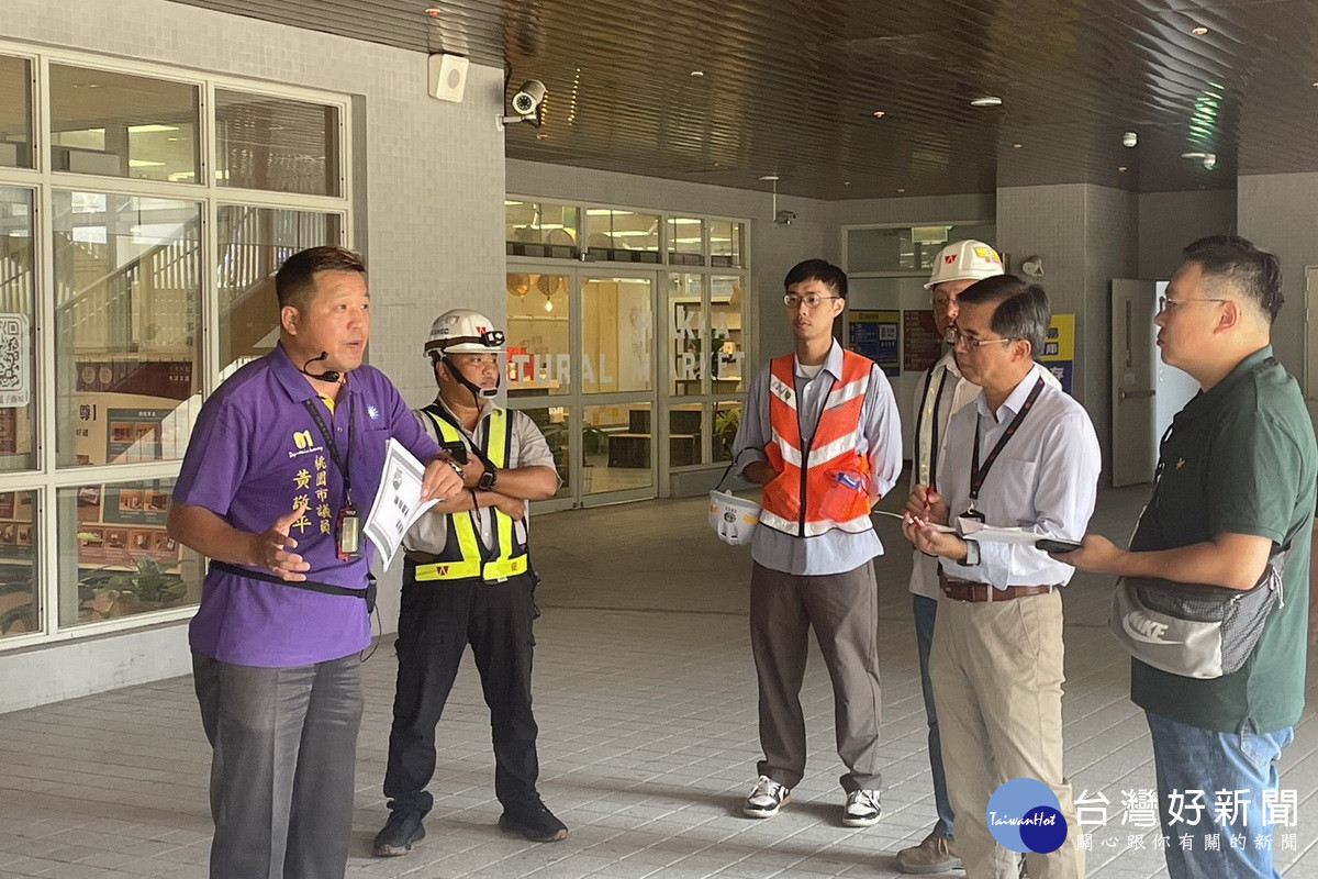 桃園鐵路地下化施工，平鎮環南地下道封閉引發民怨，桃園市議員邀請相關單位現場會勘。<br />
