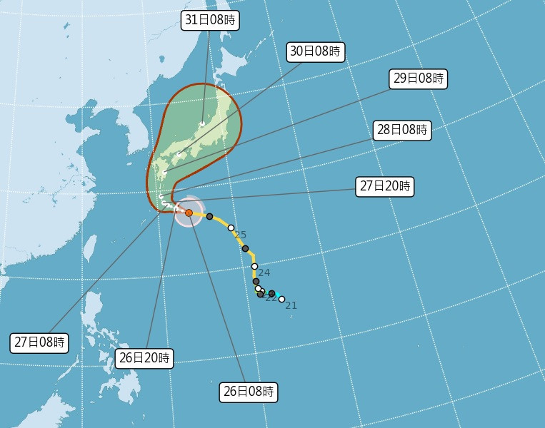 （圖／中央氣象署網頁）