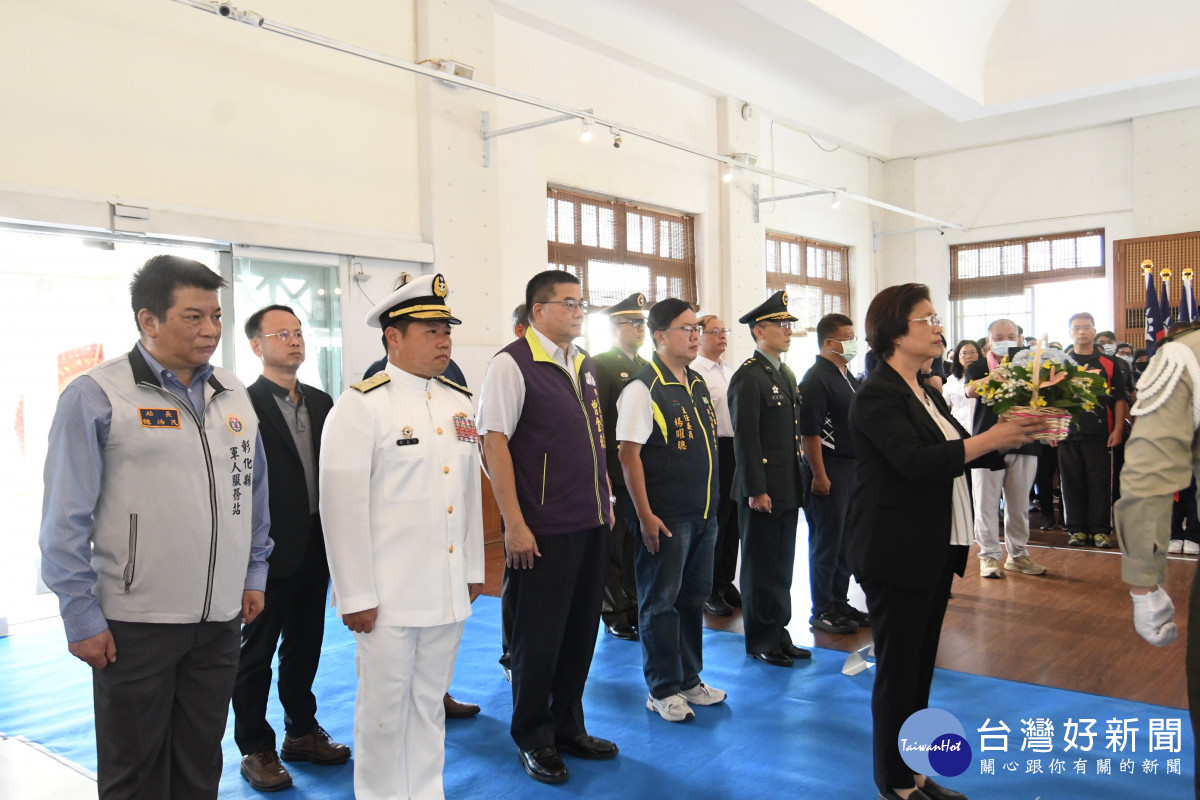 彰化縣各界秋祭國殤，表彰救援同袍殉職士官長張晁毓入祀忠烈祠。圖／記者鄧富珍攝