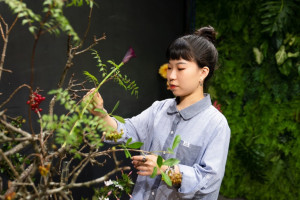 「職人聊心坊」花藝職類國手張可銘，現身分享學習花藝契機。