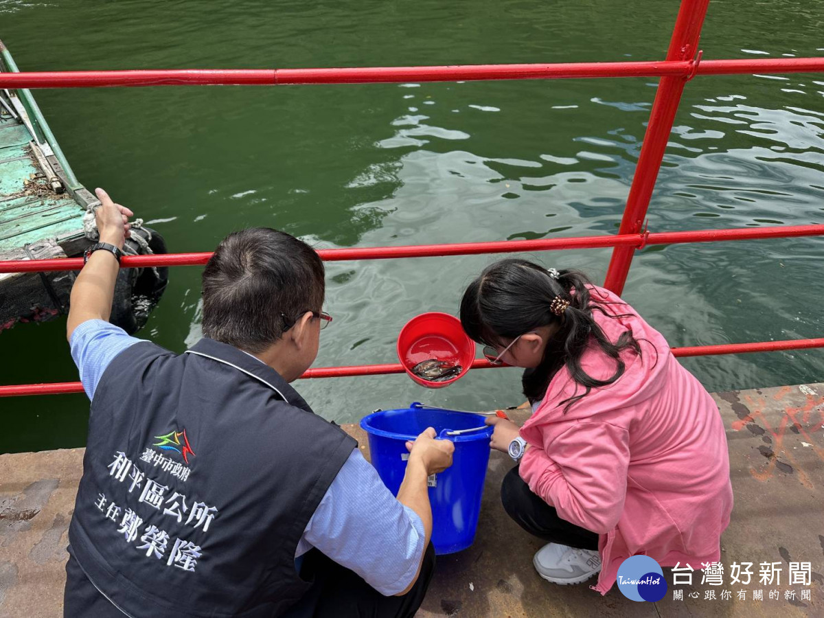 台電放流大頭鰱魚苗共計22,000尾，以維護德基水庫生態平衡。