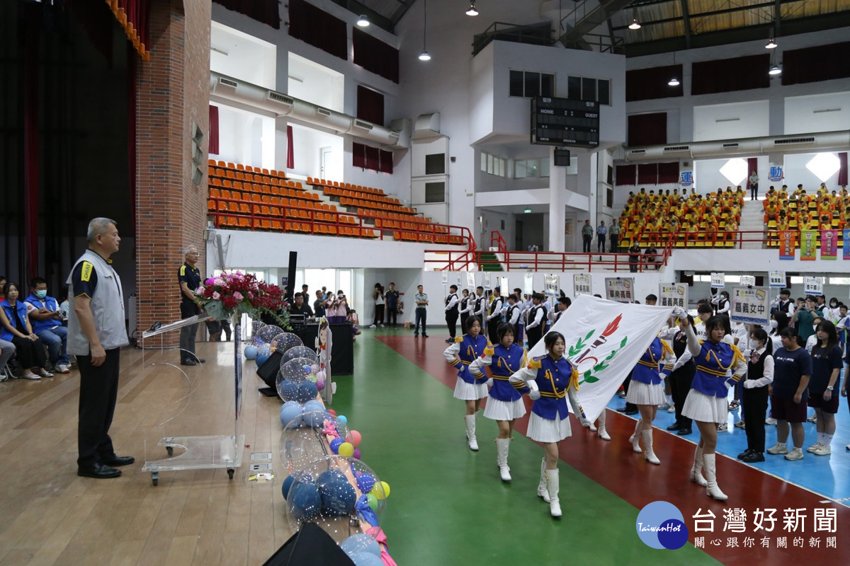 「113年嘉義市中小學聯合運動會」今天在嘉義市東區體育館盛大舉行開幕典禮／嘉義市府提供