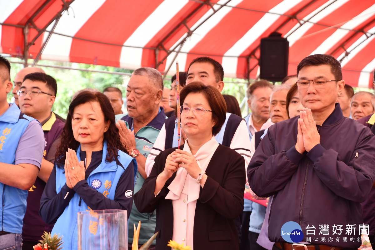 彰化縣第四座「鹿港全民運動館」動土典禮。圖／記者鄧富珍攝