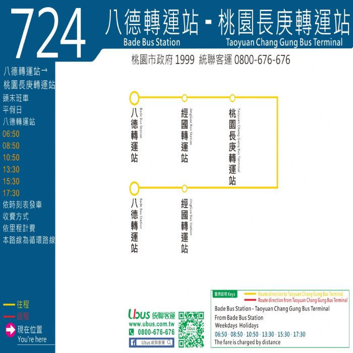 桃園市推出724公車試辦路線　串聯八德桃園龜山公共運輸便利性