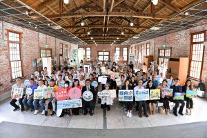 農村真心畫於台北西本願寺展出。（農村水保署提供）