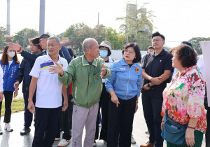 雲林縣長張麗善等人現場檢討後，認為有立即改善必要；北港鎮長蕭美文表示，將提出改善方案，並趕在明年元宵節前完成／翻攝照片