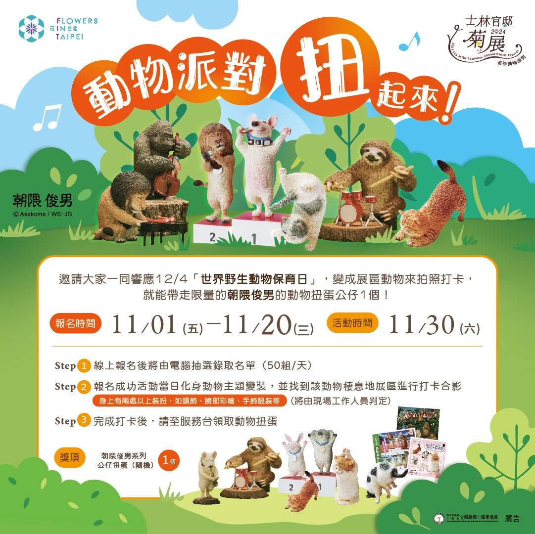 臺北士林官邸菊展11/29盛大登場！　「菊伴動物派對」邀您體驗花藝與生態的驚喜 台灣好新聞 第3張