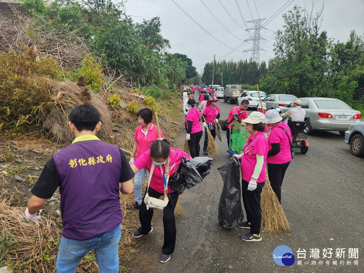 為加強鄉親愛護河川及維護堤防環境　溪州鄉公所舉辦淨堤活動