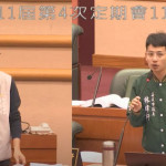 嘉義市議員林煒軒建議市府，應推動校園廚房安裝冷氣，並加強改善廚房通風系統／林詩涵翻攝