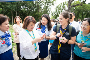 全球女童軍主席Candela首度造訪嘉義市，黃敏惠邀共同推動新永續／嘉義市府提供