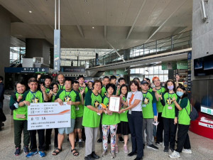高鐵新竹站陳欣宜站長行前送上祝福