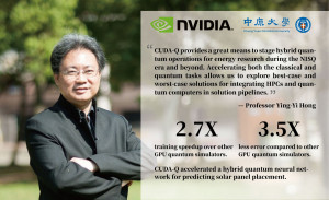 中原大學講座教授洪穎怡運用NVIDIA CUDA-Q平台於計算效能，在能源預測領域獲得重大突破。