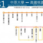 桃園市試辦公車路線【181】直達高鐵桃園站。