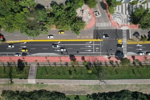 竹北市興隆路一、二段，全面取消機車強制兩段式左轉。
