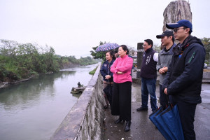 徐榛蔚視察縣內排水工程　保障鄉親生命財產安全