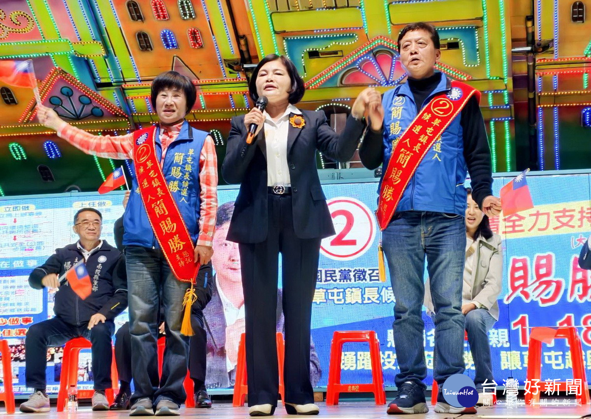 張麗善縣長推薦簡賜勝是理想人選。（簡賜勝服務處提供）