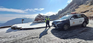 南投縣仁愛鄉清境農場及合歡山地區都是熱門之旅遊景點，合歡山是追雪好去處，出行安全要注意。（圖/仁愛警分局提供）