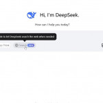 DeepSeek使用介面。（圖／翻攝自X（舊稱Twitter）社群帳號DeepSeek ）