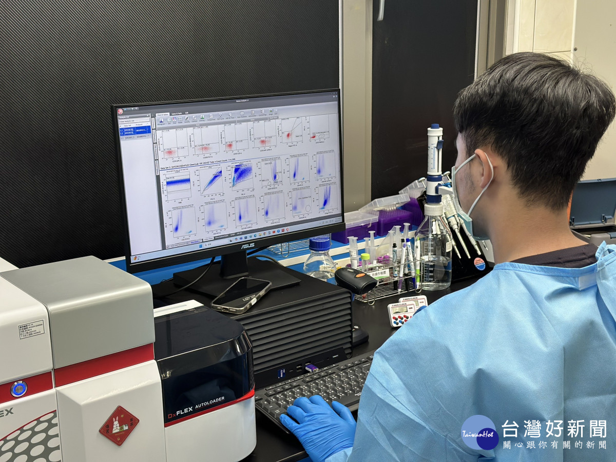 彰濱秀傳紀念醫院提供流式細胞術檢測作為診斷血癌與淋巴癌的核心技術，未來將與先勁智能公司合作，導入AI人工智能以加速血液腫瘤疾病的診斷進程。圖／秀傳提供