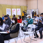 今(7)日於市府召開建國二村、復興新村地區舉辦市地重劃土地分配(草案)說明會／林詩涵翻攝