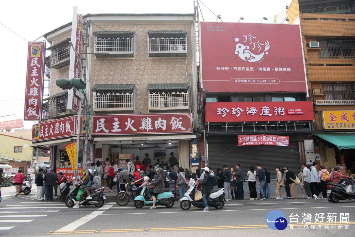 嘉義市火雞肉飯店家每到假日人潮滿滿／嘉義市府提供