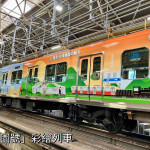 台灣桃園的彩繪列車穿梭於日本南海電鐵軌道，為民眾帶來驚喜感受。