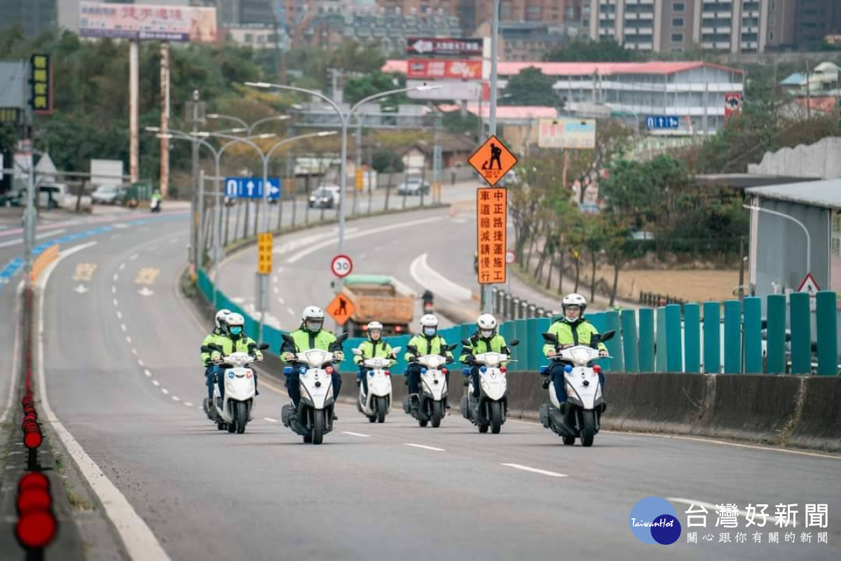 桃園市政府警察局祭出精準式交通管制。