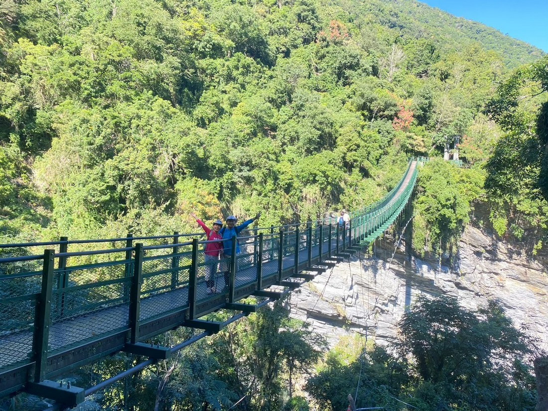 山風一號吊橋。（玉管處提供）