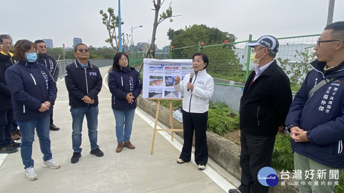 立委楊瓊瓔及市議員賴朝國視察「潭子區旱溪西路（潭興路至南興北二路）自行車道建置工程」